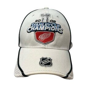 Detroit Red Wings 2008 Stanley Cup Champions Official Locker Room Hat Cap NHL